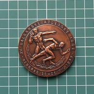 Medal Plaque Plakette PL000359 Athletics Balkan Games Belgrade Beograd Serbia Yugoslavia 1956 65g - Leichtathletik