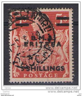 ERITREA  B.M.A.:  1948/49  SOPRASTAMPATO  -  5 S./5 S. ROSSO  US. -  SASS. 12 - Eritrea