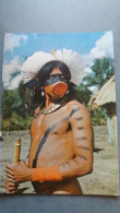 CPSM  INDIEN TXUCAHAMEI PARC RESERVE XINGU AMERIQUE BRASIL BRESIL NATIVO AMAZONIE TORSE NU ETHNIQUE ET CULTURE - America