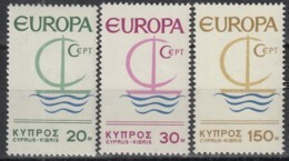 ZYPERN 270-272, Postfrisch **, Europa CEPT 1966, Stilisiertes Boot - 1966