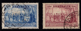 1938 Australia, SG 194-95 150th Anniversary Of NSW, 3d Blue And 9d Purple Fine Used  Cat. £16.25 - Oblitérés