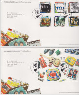 Great Britain 2007 BEATLES FDC Set + S/s Mi 2474-2479+ Bl.34 - 2001-2010 Dezimalausgaben