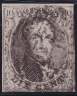 Belgie  .   OBP    .    10A    .    O     .    Gestempeld     .   /   .    Oblitéré - 1858-1862 Medallions (9/12)