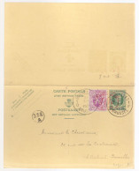 Entier Postal Type Houyoux N° 72 I - FN - 20 + 20c Vert - Avec Réponse Payée - 2x COB N°281- B003 10c   (RARE)  - 1931 - Antwoord-betaald Briefkaarten