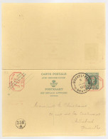 Entier Postal Type Houyoux N° 72 I - FN - 20 + 20c Vert - Avec Réponse Payée - P010 2X10c   (RARE)  - 1931 - Reply Paid Cards