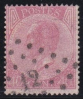 Belgie  .   OBP    .    20A       .    O     .    Gestempeld     .   /   .    Oblitéré - 1865-1866 Profile Left