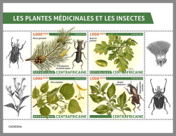 CENTRAL AFRICAN REP. 2023 MNH Medical Plants Heilpflanzen Plantes Medicinales Insects M/S - OFFICIAL ISSUE - DHQ2337 - Plantes Médicinales