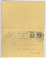 Entier Postal Type Houyoux N° 77 I - FN - 20 Et 10/5 + 20 Et 10/c Vert  - Avec Réponse Payée - P010 10c  (RARE)  - 1931 - Reply Paid Cards