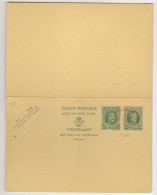 Entier Postal Type Houyoux N° 78 I - FN - 20 Et 10 + 20 Et 10c Vert - Avec Réponse Payée - P010 10c (RARE)  - Neuf - Cartes Avec Réponse Payée