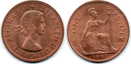 MA 24637 / Grande Bretagne - Great Britain 1 Penny 1967 - C. 1/2 Penny