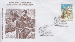 Enveloppe  FDC  1er   Jour    ANDORRE   ANDORRA    EUROPA    2003 - 2003