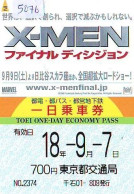 Carte Prépayée Japon  * CINEMA * FILM * X-MEN  * 5076 *  PREPAID CARD Cinema * Japan Card Movie * KINO - Cinéma