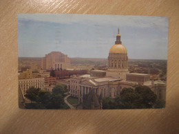 ATLANTA Georgia State Capitol Lumpkin County Cancel KNOXVILLE 1962 To Sweden Postcard USA - Atlanta