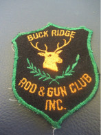 USA/Ecusson Tissu D'époque/ Buck Ridge/ Rod & Gun Club Inc./Tête De Cerf /Vers 1960-70                 ET469 - Stoffabzeichen