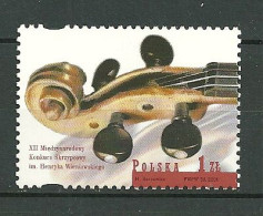 POLAND MNH ** 3692 Concours De Violon Henryk Wieniawski Musique Musicien - Nuovi