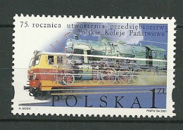 POLAND MNH ** 3693 TRAIN. LOCOMOTIVE à VAPEUR Et ELECTRIQUE - Nuovi