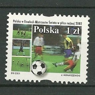 POLAND MNH ** 3694 Championnat Du Monde De Football Balle Ballon Soccer - Nuovi