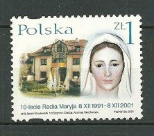 POLAND MNH ** 3715 Anniversaire De Radio MARYJA à TORUN La Vierge Marie - Nuovi