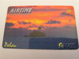 PALAU $10,- Prepaid Card Fine Used R PALAU  SUNSET   ** 15314** - Palau