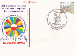 RZESZOW FOLKLORE FESTIVAL, SPECIAL POSTCARD, 2002, POLAND - Briefe U. Dokumente