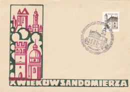 SANDOMIERZ TOWN HALL, SPECIAL COVER, 1980, POLAND - Storia Postale