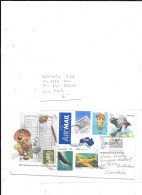 AUSTRALIE 8 VALEURS OBL 1984 SUR PLI PAR AVION - Entiers Postaux