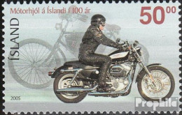 Island 1109 (kompl.Ausg.) Postfrisch 2005 Motorräder - Unused Stamps