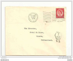 233 - 32 - Lettre Envoyée De London En Suisse 1953 - Other & Unclassified