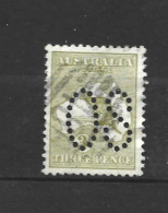 AUSTRALIE Officiel 1913  (o)  S&G O5    - Perforate O1   - Wmk 2    - P12           48£ - Service