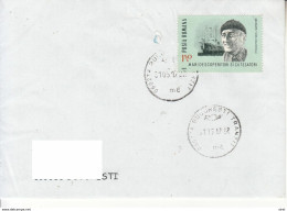 ROMANIA : JACQUES YVES COUSTEAU On Cover Circulated As Domestic Letter Item N° #1061341435 - Registered Shipping! - Cartas & Documentos