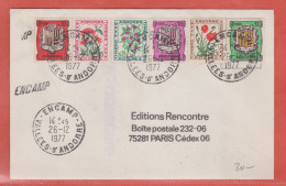 ANDORRE LETTRE DE 1977 DE ENCAMP POUR PARIS FRANCE - Lettres & Documents