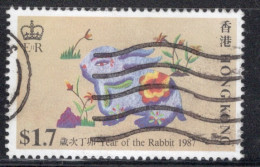 Hong Kong 1987 A Single Stamp From The Chinese New Year - Year Of The Rabbit In Fine Used. - Usados