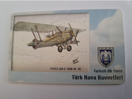 TURKIJE / 50 UNITS/ CHIPCARD/ TURKISH AIR FORCE  / DIFFERENT PLANES /        Fine Used Card  **15383** - Turkey