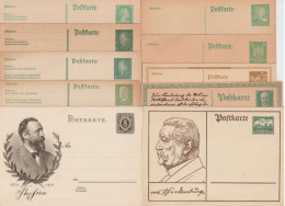 1923/1931 - WEIMAR - 10 ENTIERS POSTAUX TOUS DIFFERENTS NEUFS ! - Cartoline