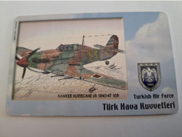 TURKIJE / 50 UNITS/ CHIPCARD/ TURKISH AIR FORCE  / DIFFERENT PLANES /        Fine Used Card  **15437** - Turkey