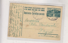 YUGOSLAVIA TRIESTE B 1946 RIJEKA FIUME  Postal Stationery - Covers & Documents