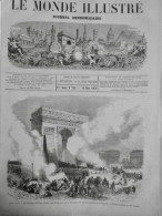 1871 PARIS ARC DE TRIOMPHE 3 JOURNAUX ANCIENS - Altri & Non Classificati