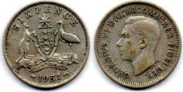 MA 24740 /  Australie - Australia 6 Pence 1951 TTB - Sixpence