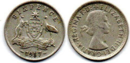 MA 24746 /  Australie - Australia 6 Pence 1957 TB+ - Sixpence