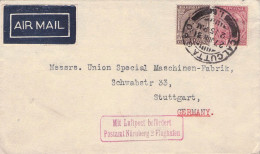 INDIA - AIRMAIL 1931 CALCUTTA - STUTTGART / 2166 - 1911-35 Roi Georges V