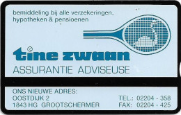 Netherlands - KPN - L&G - RCZ367 - Tine Zwaan Assurantie Adviseuse - 248B - 4Units, 09.1991, 1.000ex, Mint - Privées
