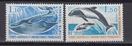 1977 TAAF Whale & Delphin 2v ** Mnh  (BTA) - Oblitérés