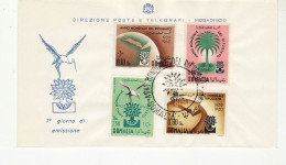 AD2523 FDC DIREZIONE POSTE TELEGRAFI MOGADISCIO SOMALIA - ANNO MONDIALE DEL RIFUGIATO 1960 - Somalia (AFIS)