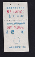 CHINA CHINE Sichuan Chongqing  Receipt ADDED CHARGE LABEL (ACL) 1.0 YUAN - Andere & Zonder Classificatie