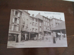 CPA 48 Lozère Langogne Quartier De La Halle - Langogne