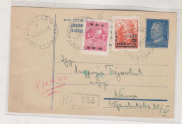 YUGOSLAVIA 1950  NOVI SAD Registered Postal Stationery - Covers & Documents