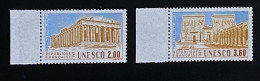 Frankreich 1987 Dienstmarken UNESCO Welterbe Mi. 39 - 40 Postfrisch/** MNH   Bogenrand - Gebraucht