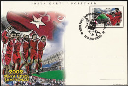 2002 Turkey Group Stage Match Vs. Brazil At FIFA World Cup In South Korea-Japan Commemorative Cancellation On PSC - 2002 – Corée Du Sud / Japon