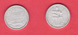 FRENCH POLYNESIA   50 CENTIMES 1949 (KM # 1) #7526 - Frans-Polynesië