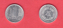 GERMAN DEMOCRATIC REPUBLIC   1 PFENNIG 1980 (KM # 8.2) #7528 - 1 Pfennig